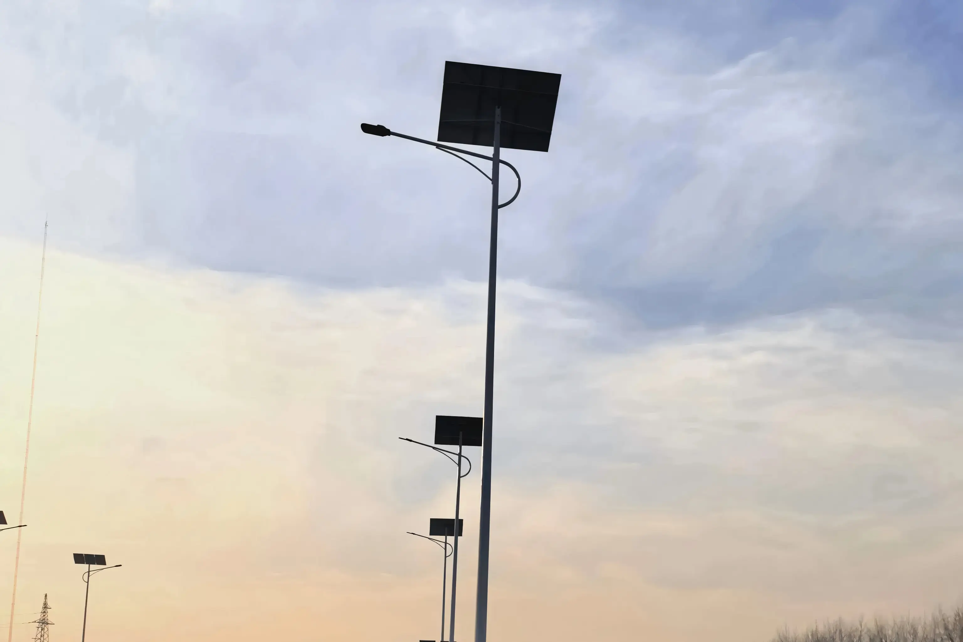Split Solar Street Light Project på Xiangyang Highway