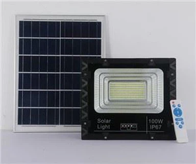 100 watt solcelledrevet projektørlys