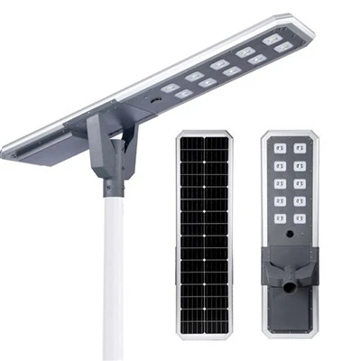 Solar gadebelysning med indbygget batteri